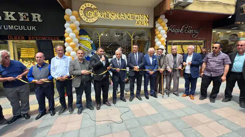 Gümüşhaneden.com mağazası Atatürk Caddesi'nde törenle açıldı