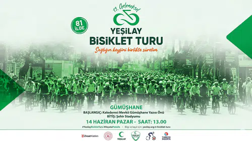 Yeşilay 13. Geleneksel Bisiklet Turu yarın yapılacak