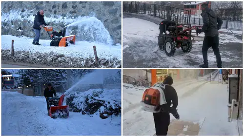 Gümüşhane Belediyesinden karla mücadeleye teknolojik ekipman desteği