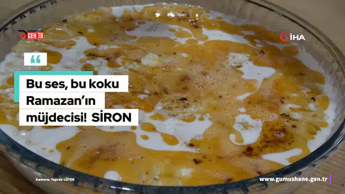 Ramazan sofralarının vazgeçilmezi Gümüşhane Sironu için imece mesaisi