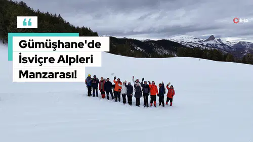 Gümüşhane’nin Alpleri Tersun Dağı’nda büyüleyici görüntüler