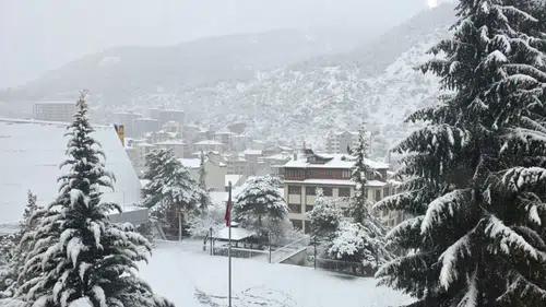 Gümüşhane'de kar yağışı: 193 köy yolu ulaşıma kapandı