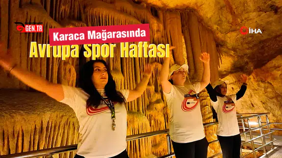 Karaca Mağarası’nda Avrupa Spor Haftası Etkinliği