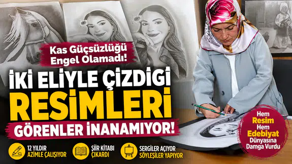 Kelkitli Rukiye Arslan Azmiyle Hem Resim Hem Edebiyat Dünyasına Damga Vurdu