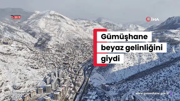 Gümüşhane’de Kar Yağışı Görsel Şölene Dönüştü: Zirveler ve Tarih Beyaza Büründü