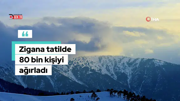 Zigana Dağı sömestr tatili boyunca 80 bin ziyaretçiyi ağırladı