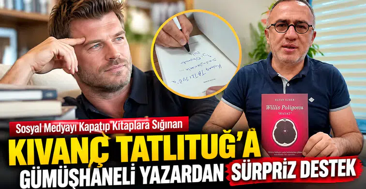 Sosyal Medyayı Kapatıp Kitaplara Sığınan Kıvanç Tatlıtuğ’a Gümüşhaneli yazardan sürpriz destek