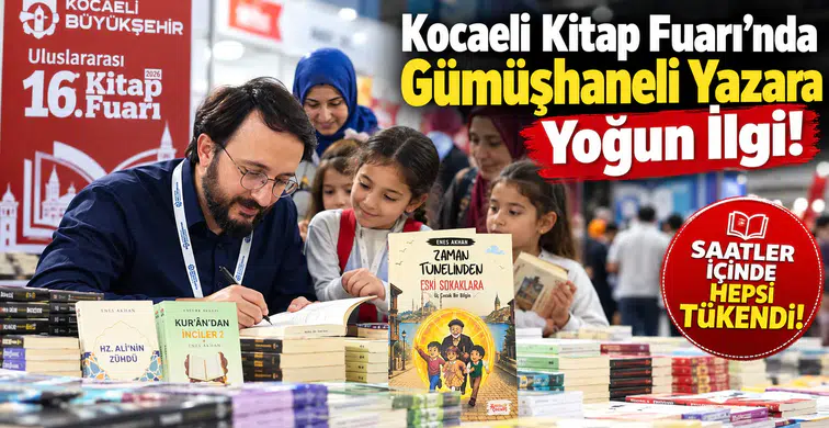 Kocaeli Kitap Fuarı’nda Gümüşhaneli Yazara Yoğun İlgi: Saatler İçinde Hepsi Tükendi!