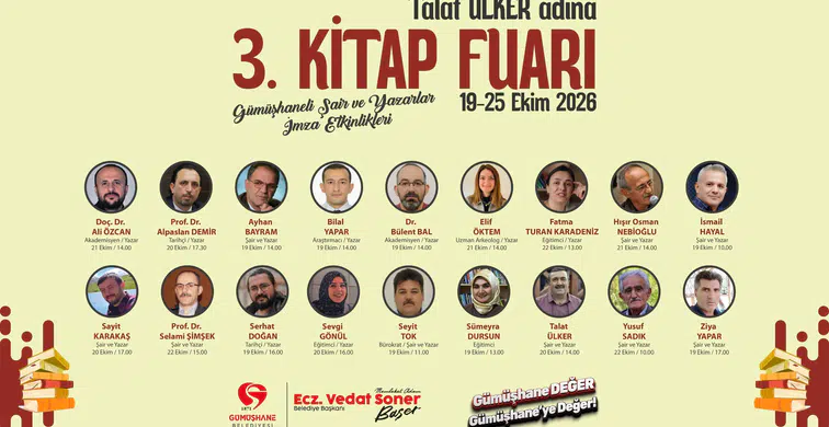 Gümüşhane'de Talat Ülker 3. Kitap Fuarı Sona Erdi