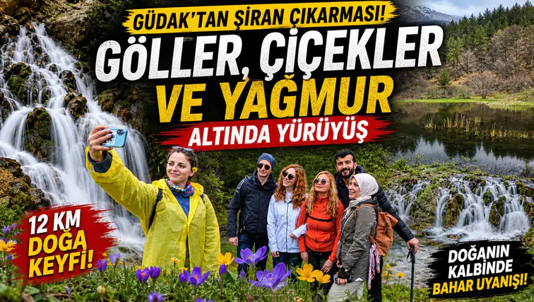 GÜDAK’tan Şiran çıkarması: Göller, çiçekler ve yağmur altında yürüyüş