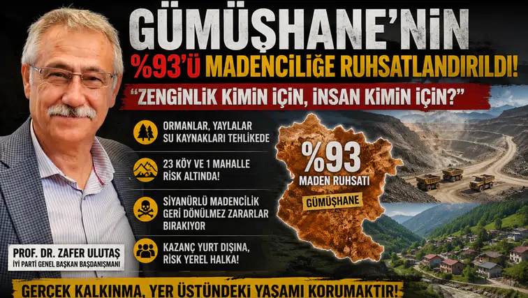 Ulutaş Gümüşhane’deki Madencilik Faaliyetlerini ve Çevresel Etkilerini Değerlendirdi