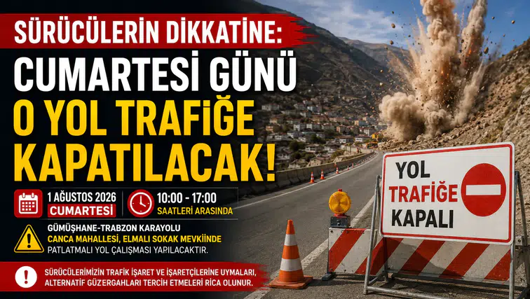 Sürücülerin Dikkatine: Cumartesi Günü O Yol Trafiğe Kapatılacak!