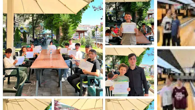 İlim Yayma Cemiyeti Gümüşhane Şubesi'nde Yaz Okulu Mezuniyet Coşkusu