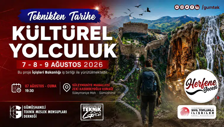 40 Kişilik Mimar ve Mühendis Ekibi Gümüşhane'ye Geliyor: Süleymaniye'de Herfene Gecesi Düzenlenecek