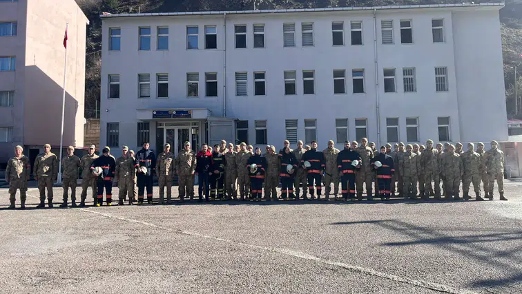 Kürtün MYO’dan Jandarma personeline yangın güvenliği eğitimi