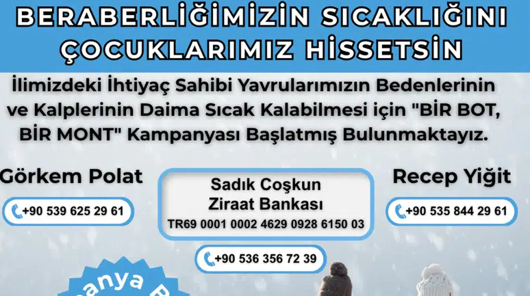 Gümüşhane Ülkü Ocakları’ndan Gönül Seferberliği: "Bir Bot Bir Mont"