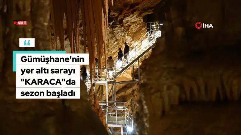 Gümüşhane’nin turizm lokomotifi Karaca Mağarası’nda yeni sezon başladı