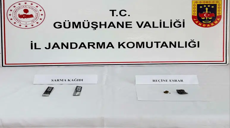 İl Jandarma Komutanlığı'ndan Şiran'da uyuşturucu operasyonu