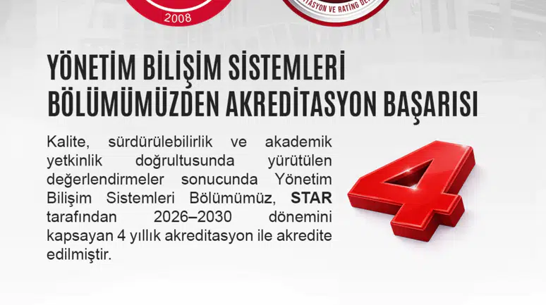Gümüşhane Üniversitesi Yönetim Bilişim Sistemleri Bölümü’ne Kalite Tescili