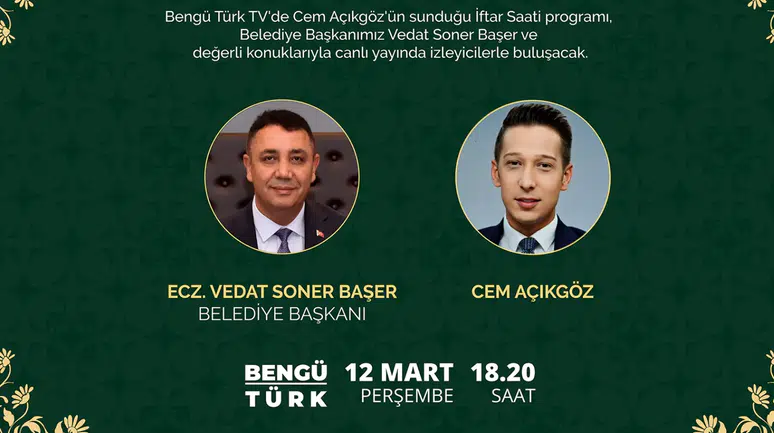 BengüTürk TV "Ramazan Bereketi" Programını Gümüşhane'den Canlı Yayınlayacak