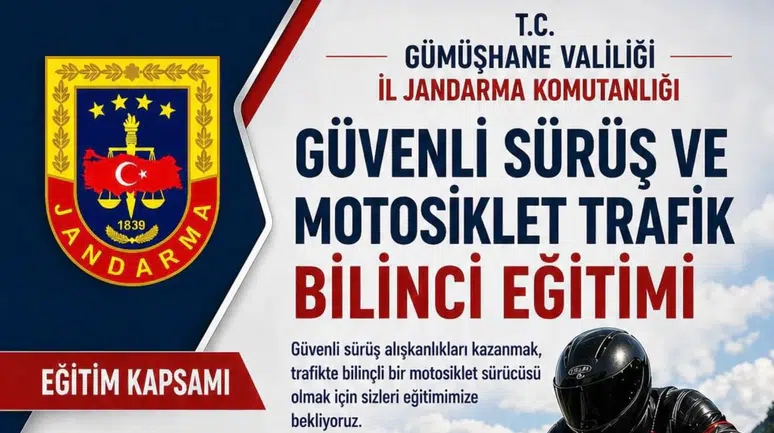 Motosiklet Sürücüleri Bu Eğitimi Kaçırmayın! TürkChopper MC Gümüşhane Destek Veriyor