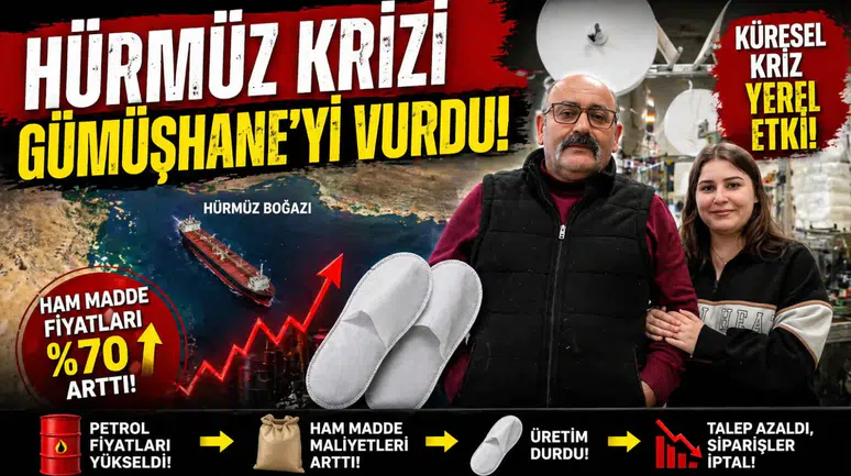 Hürmüz Boğazı’ndaki enerji krizi Gümüşhaneli yerel üreticiyi olumsuz etkiledi