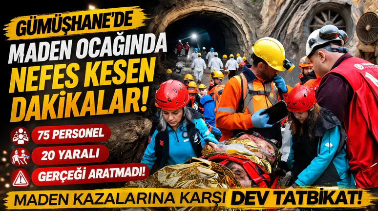 Maden Ocağında Nefes Kesen Dakikalar! 75 Personel, 20 Yaralı: Gerçeği Aratmadı