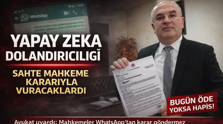 Dolandırıcıların yeni yöntemi pes dedirtti: Yapay zekâyla sahte mahkeme belgesi