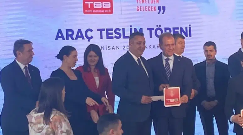 Türkiye Belediyeler Birliğinden Gümüşhane Belediyesine Araç Desteği