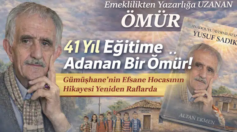 41 Yıl Eğitime Adanan Bir Ömür! Gümüşhane’nin Efsane Hocasının Hikayesi Yeniden Raflarda