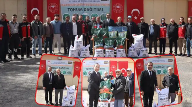 Gümüşhane’de üreticilere 3 milyon TL değerinde 36 ton tohum dağıtıldı
