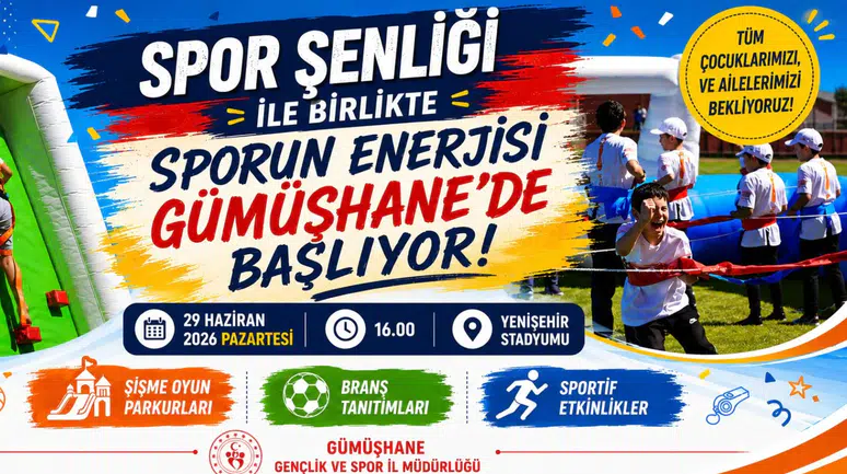 Gümüşhane Yenişehir Stadyumu Büyük Spor Şenliğine Ev Sahipliği Yapacak