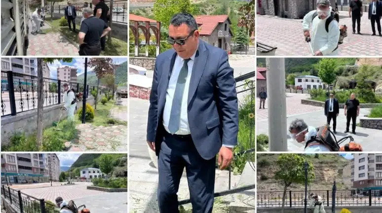 Gümüşhane Belediyesi kent genelinde yeşil alan düzenleme çalışmalarını yoğunlaştırdı