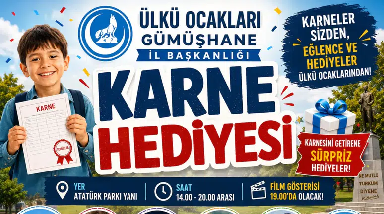 Ülkü Ocakları öğrencilere özel karne şenliği düzenleyecek