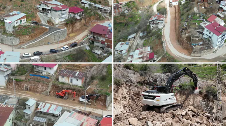 Tanjant yolda genişletme çalışmaları devam ediyor