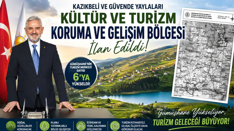 Kazıkbeli ve Güvende yaylaları kültür ve turizm koruma ve gelişim bölgesi ilan edildi