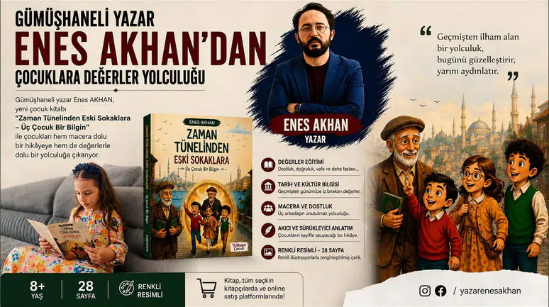 Gümüşhaneli Yazar Enes Akhan Yeni Kitabında Ahmed Ziyauddin Gümüşhanevî'yi Çocuklarla Buluşturdu