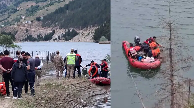 Kürtün Gökçebel Baraj Gölünde Feci Kaza: Araç Baraj Gölüne Uçtu