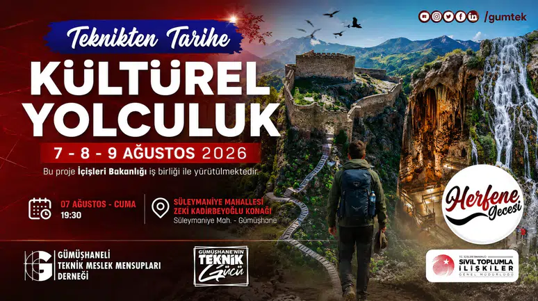 40 Kişilik Mimar ve Mühendis Ekibi Gümüşhane'ye Geliyor: Süleymaniye'de Herfene Gecesi Düzenlenecek