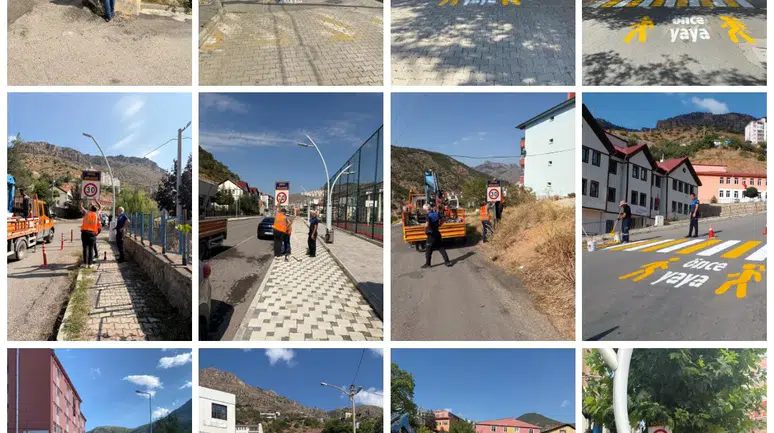 Gümüşhane Belediyesi Okul Çevrelerinde Trafik Güvenliği Çalışmalarını Tamamladı