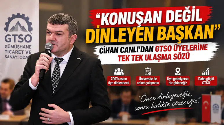 “Konuşan Değil Dinleyen Başkan": Cihan Canlı’dan GTSO Üyelerine Tek Tek Ulaşma Sözü