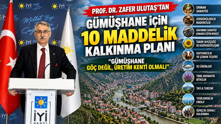 Prof. Dr. Zafer Ulutaş: "Gümüşhane Kaynağı Olduğu Halde Zenginleşemeyen Bir Şehir Haline Geldi"