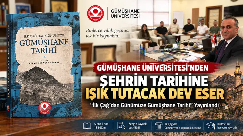 Gümüşhane Üniversitesi’nden Şehrin Tarihine Işık Tutacak Dev Eser: "İlk Çağ’dan Günümüze Gümüşhane Tarihi" Yayınlandı