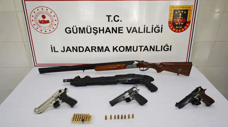 JASAT ve Şiran Jandarmasından İnözü Köyünde Kaçak Silah Operasyonu