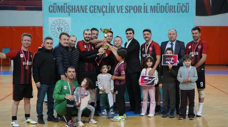 Gümüşhane Kamu Spor Oyunları Futsal Şampiyonu Gümüşhane Valiliği Oldu