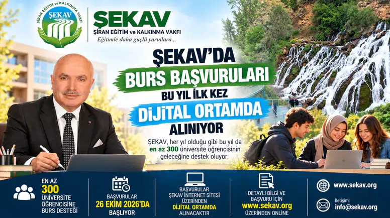 Üniversitelilere Müjde: ŞEKAV Burs Başvuruları Başladı! Kimler Başvurabilir?