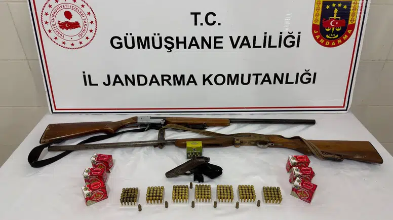 Jandarma'dan Şiran'da Silah Kaçakçılığı Operasyonu