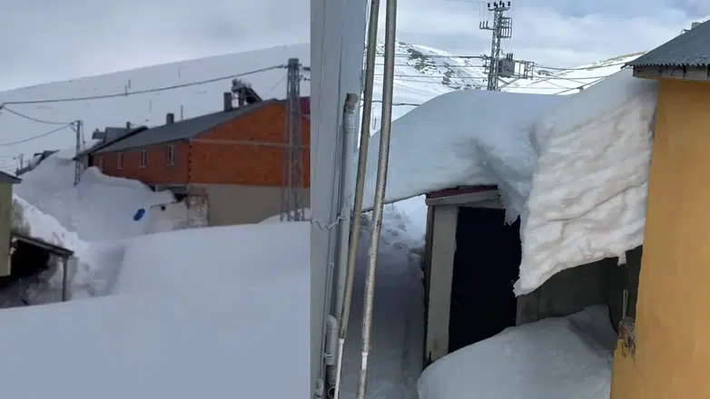 Şehir Merkezinde Bahar, Yaylada Sibirya! Görenler Gözlerine İnanamadı: Evler Kara Gömüldü