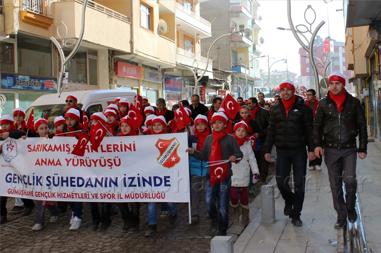 Gümüşhane Sarıkamış Şehitleri İçin Yürüdü 4