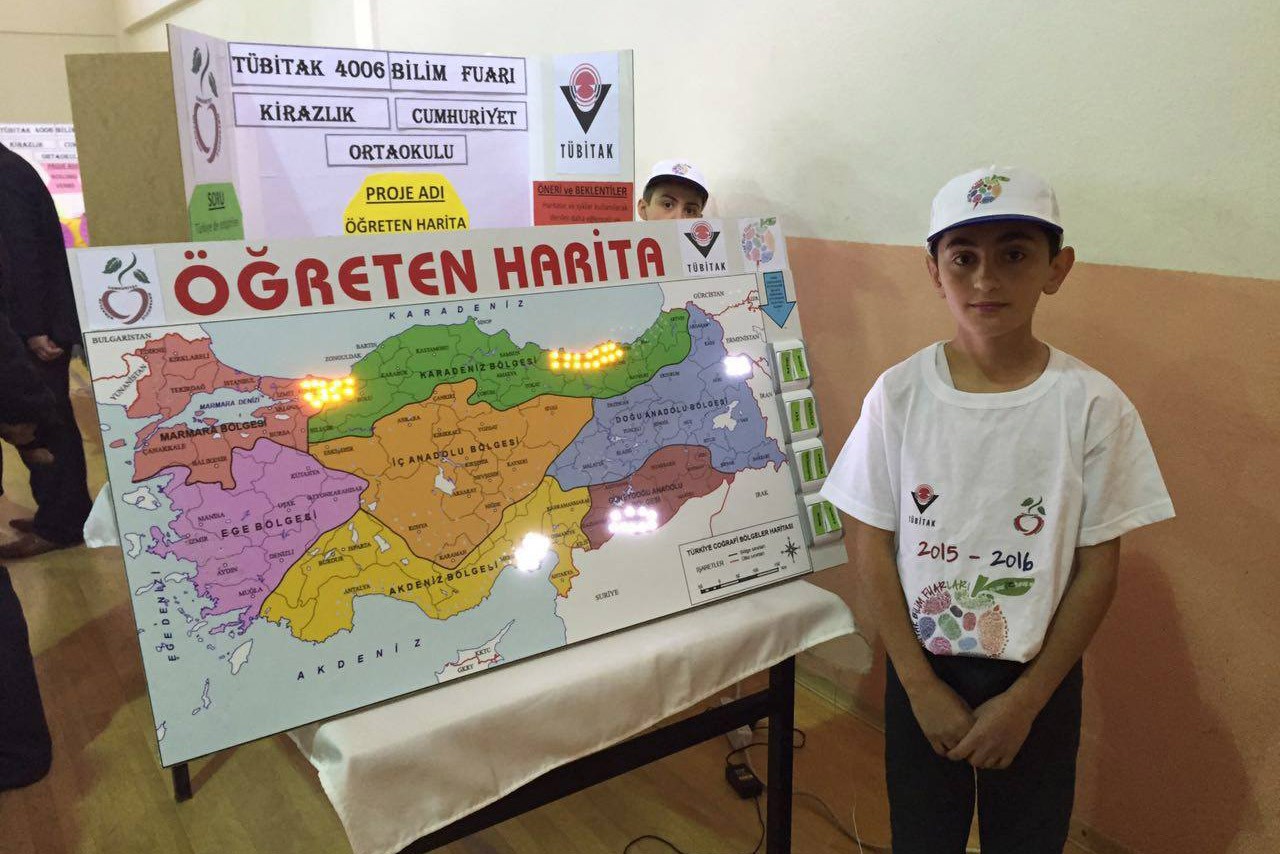 Köy okulundan TÜBİTAK Bilim Fuarı 2